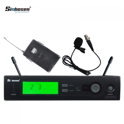 Microphone sans fil professionnel UHF Sinbosen SLX4 Microphone cravate