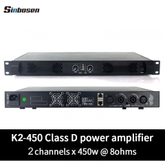 Sinbosen dj ktv amplifier K2-450 2ch 450w digital amplifier with wireless microphone and speaker 10 inch home audio