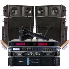 Sinbosen équipement de musique audio professionnel haut-parleurs alimentés microphone amplificateur système audio