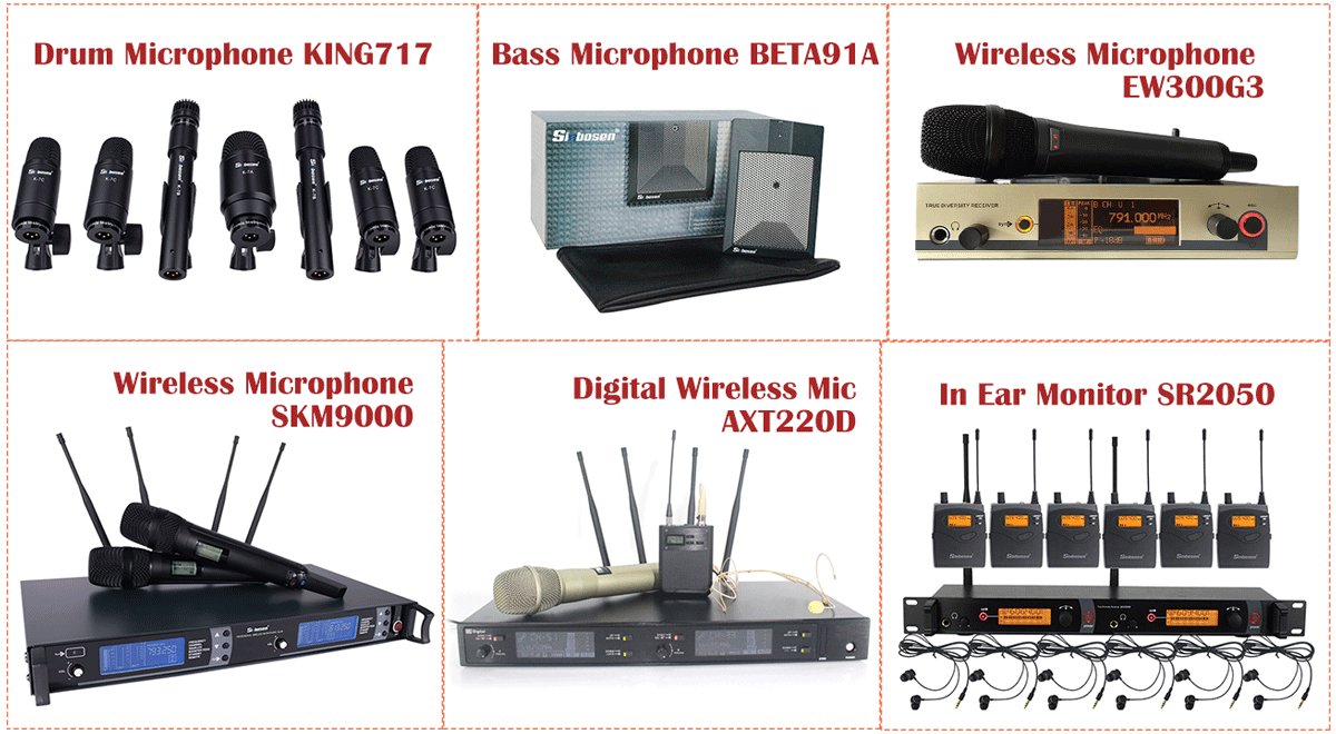 Feedback von Kunden zu kabelgebundenen und kabellosen Mikrofonsystemen von Sinbosen