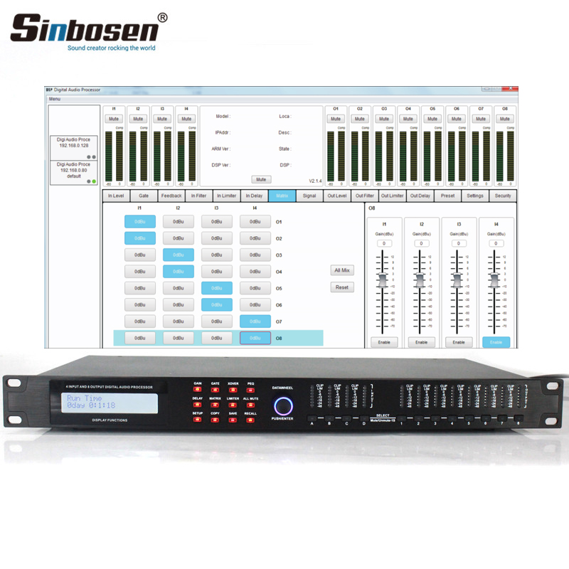 How to connect AD48 Audio processor with PC&Router