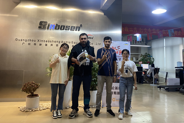 Sinbosen's customer visit and speaker test!