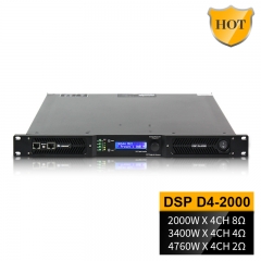 D4-2000 DSP 4-Kanal-Digital-D-Verstärker Professioneller Audioverstärker