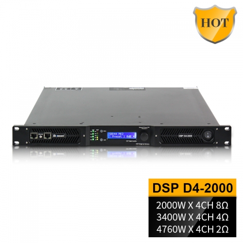 Amplificateur audio professionnel D4-2000 DSP 4 canaux