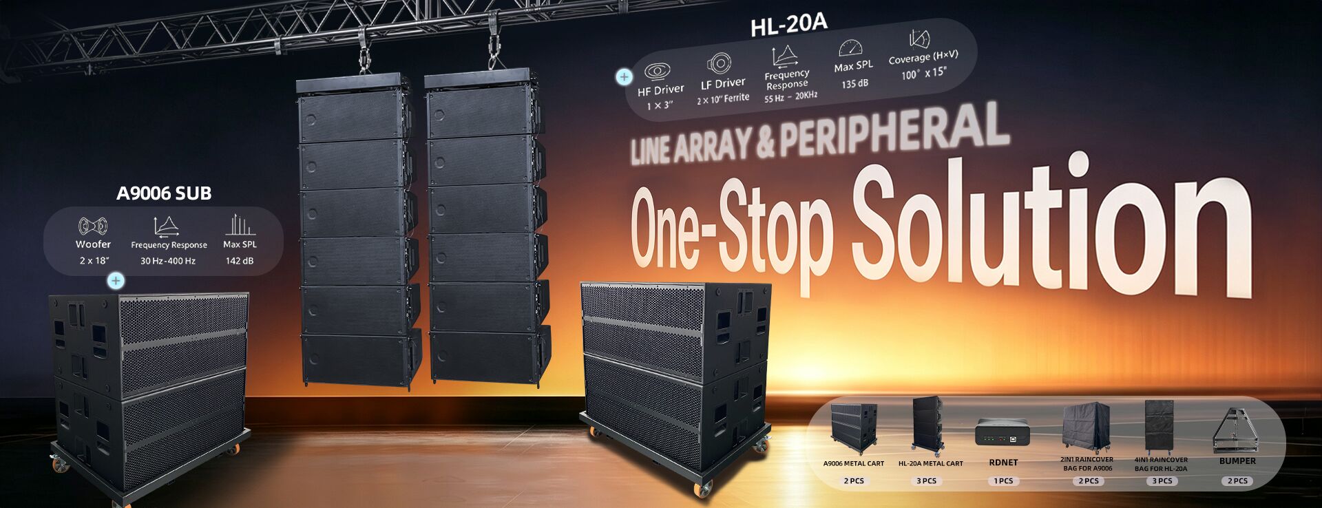 Sinbosen audio One-Stop Soution 10 inch active line array system