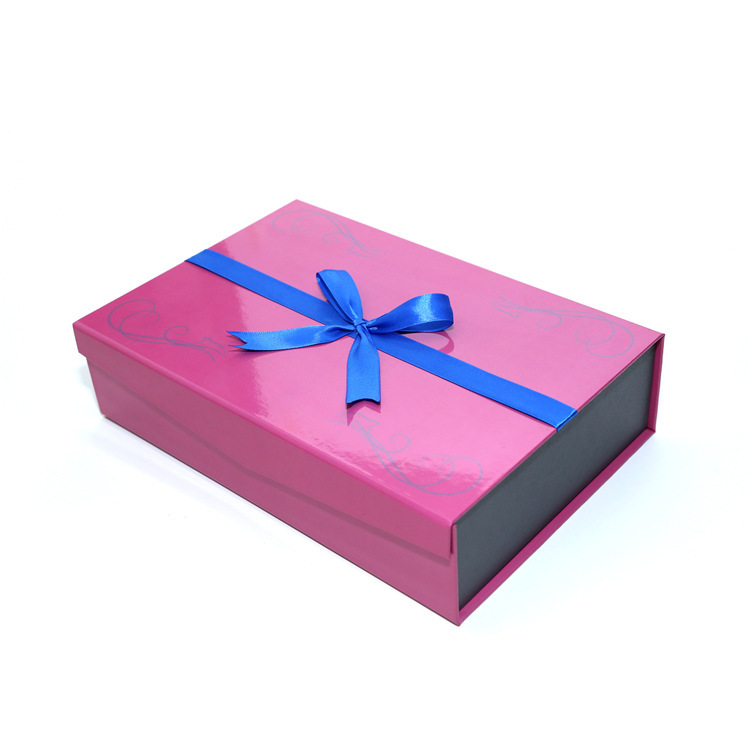 Rectangular Gift Box Manufacturers, Pink Gift Box With Ribbon
