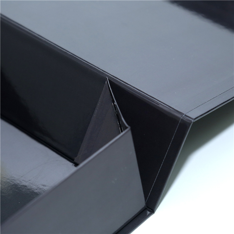 Folding Black Gift Paper Box