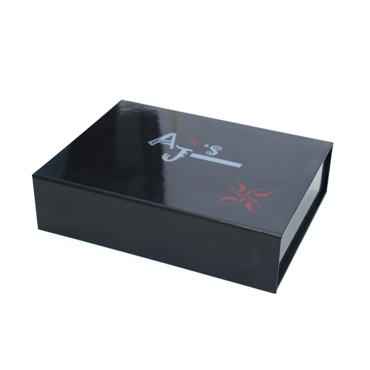 Folding Black Gift Paper Box