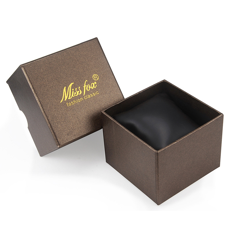 Small Watch Box With Logo Gold