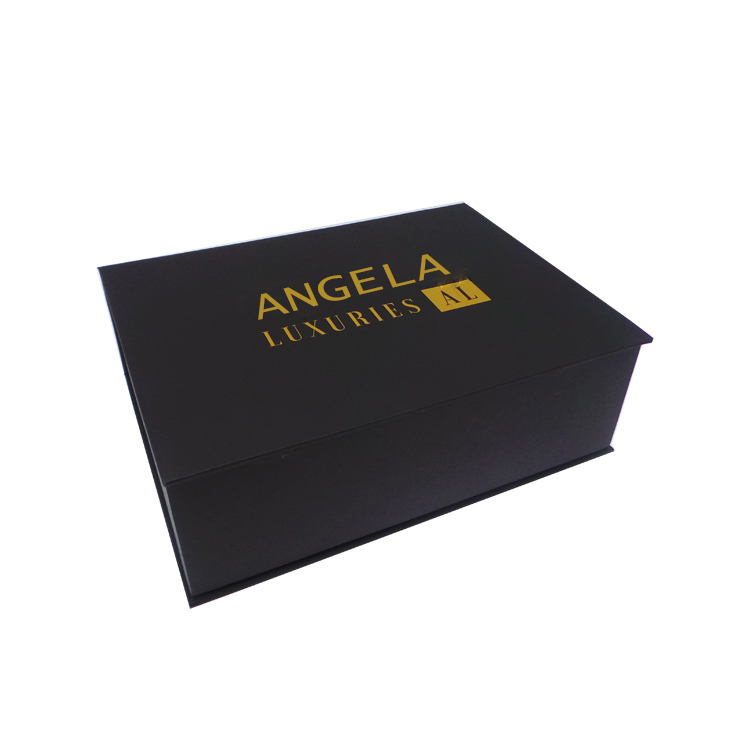 Custom Matte Black Magnetic Flap Lid Boxes