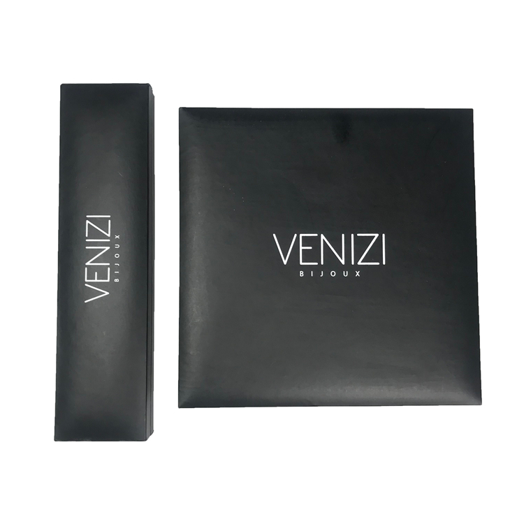 Customized Black Velvet Jewelry Packaging Box