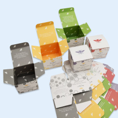 Eco - содружественная коробка красочной бумажной коробки CMYK упаковывая складывая