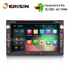 Radio Estéreo 7" Erisin ES4886V DAB + Android 9.0 para VW Golf Passat Polo Lupo Seat Peugeot 307