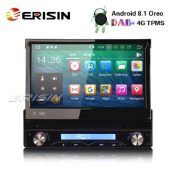 Erisin ES3808U 7" Android 8.1 Detachable Car Stereo DAB+DVR DVD GPS Bluetooth RDS WiFi DTV Sat Nav