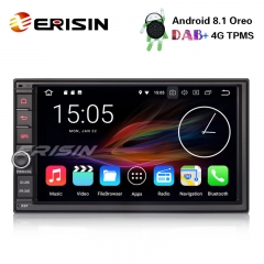 Erisin ES3641U 7" Double Din DAB+4G Android 8.1 Car Stereo WiFi DVR DTV OBD SatNav Bluetooth Radio
