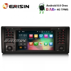 Erisin ES7839B 7" Android 8.0 Car Stereo GPS WiFi DAB+DVR OBD SatNav CD BMW 5 Series E39 E53 X5 M5