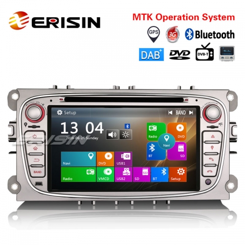 Erisin ES7189F 7" Car Stereo GPS DAB+DVR DTV-IN CD USB BT SD For FORD FOCUS C/S-MAX MONDEO GALAXY