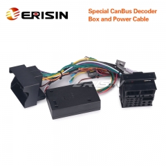 Erisin LF001-T Special CanBus Decoder Box and Power Cable for ES8566F/ES2766F/ES8166F/ES3066F/ES7166F/ES7866F