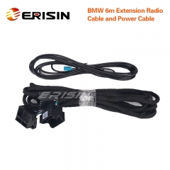 Erisin LMBM6-N BMW 6m Extension Power & Radio Cable for ES8539B/ES8546B/ES8893B/ES4146B/ES6739B/ES8988B