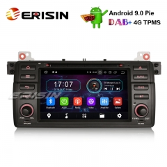 Erisin ES4946B 7" DAB + Android 9.0 BMW 3er E46 M3 318 320 MG ZT Rover 75オートラジオ用Wifi CDナビ