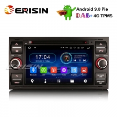 Erisin ES4931FB 7" Ford Focus Kuga Transit Galaxy用Android 9.0オートラジオGPS DAB + Wifi 4G DVB-T2