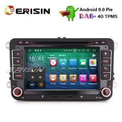 Erisin ES7948V 7" Android 9.0 Carro GPS Estéreo Satnav CD Para VW Golf Tiguan Jetta Eos Polo Assento Leon