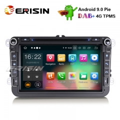 Erisin ES7915V 8" Android 9.0 Carro GPS Estéreo DAB + CD OPS Para VW Passat Golf Touran Polo Eos Assento