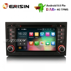 Erisin ES7978A 7" Stéréo de voiture Android 9.0 DAB + GPS Wifi DVR CD 4G BT AUDI A4 S4 RS4 B7 B