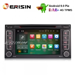 Erisin ES7956T 7" DAB + Android 9.0 Estéreo GPS para automóvil Satnav DVR BT OBD2 CD para VW Touareg T5 Multivan