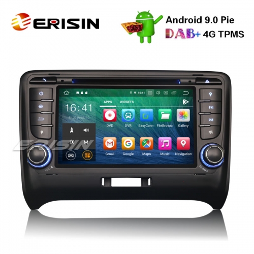 Erisin ES7979T 7" Android 9.0 Estéreo para automóvil DAB + GPS DVR DTV-IN WiFi 4G OBD2 BT TPMS para AUDI TT MK2
