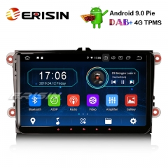 Erisin ES8901V 9" Android 9.0 Pie DAB + OPS Stéréo GPS de voiture pour VW Golf Passat Tiguan Polo Seat