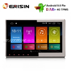 Erisin ES2910U 10.1" Android 9.0カーステレオGPS WiFi DAB + / DVR / DTV-IN DVD OBD Sat Nav 4G TPMS