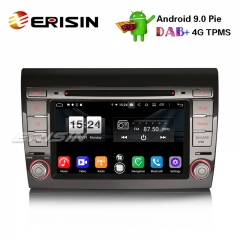 Erisin es7771f 7" fiat bravo android 9.0 autoradio gps dab + wifi obd dvb-t navi dvd 4g bt sd