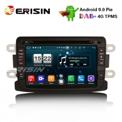 Erisin ES7783D 7" Android 9.0 Système Renault Dacia Duster Logan Logan Dokker Lodgy DAB + 4G Wifi Autoradio