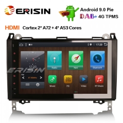 Erisin es6292b 9" px6 android 9.0 dab + autoradio gps navi hdmi für mercedes benz a / b klasse sprinter viano vw crafter