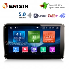 Erisin ES1123U 10.1" Android 9.0 Pie OS Car GPS TPMS 4G GWiFi DAB+ BT5.0 CarPlay