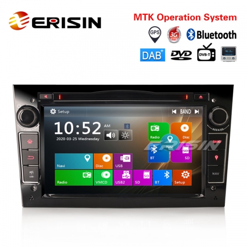 Erisin ES7260PB 7 "Alle-in-One Car Multimedia-Player mit GPS 3G Radio BT VMCD TUPFEN-IN DVR-IN DTV-IN
