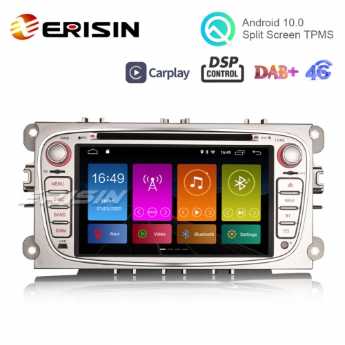 Erisin ES2919FS 7" Android 10.0 Car Multimedia Player GPS WiFi 4G TPMS DVR DAB+ DSP