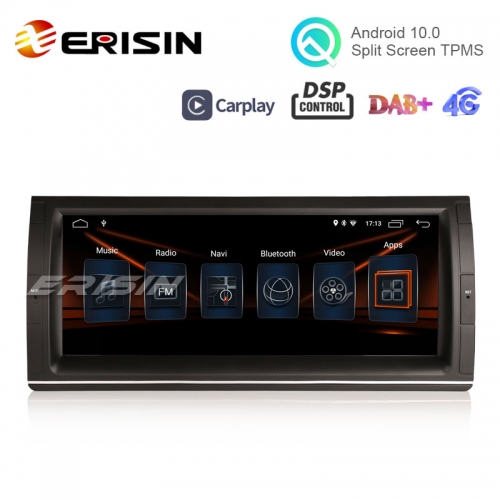 Erisin ES3003B 10.25" DSP DAB+ Android 10.0 Autoradio BMW 5er E39 E53 M5 X5 Wifi Carplay GPS Navi