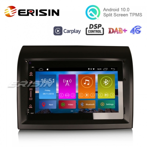 Erisin ES3074F 7 &quot;Android 10.0 GPS Estéreo Do Carro DSP DAB + CarPlay para Fiat Ducato Citroen Jumper Peugeot Boxer