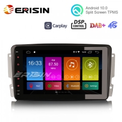 Erisin ES3089C 8" DAB + Android 10.0 pour Mercedes Classe C / CLK / G W209 Vito Viano Stéréo GPS Auto CarPlay