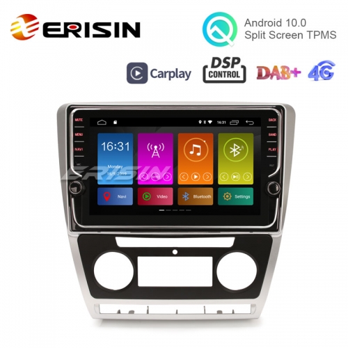 Erisin ES3126S 9" VW Skoda Octavia DAB+ DSP Android 10.0 Autoradio GPS Navi TPMS CarPlay