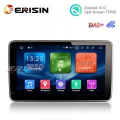 Erisin ES5103U 10.1" 2.5D G+G IPS 2 Din Android 10.0 Car Stereo PX30 DAB+ CarPlay+ TPMS GPS SatNav