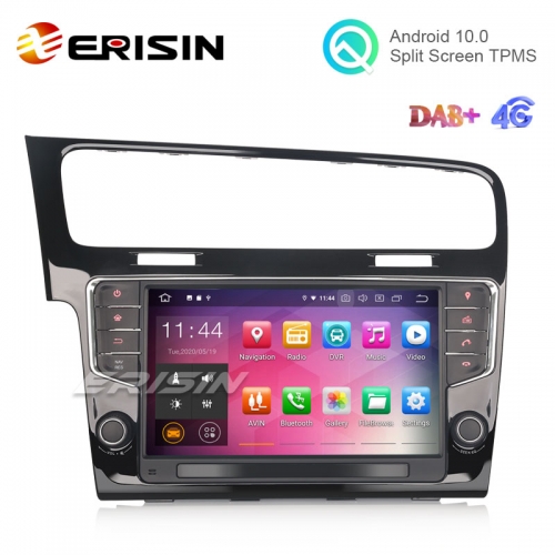 Erisin ES5111G 9" Android 10.0 Car Stereo for VW GOLF VII/7 DAB+ CarPlay+ TPMS DVR Radio WiFi GPS Navi