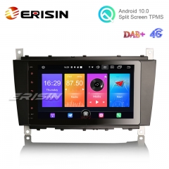 Erisin ES2769C 8" Andrloid 10.0 Car Stereo System DAB+ CarPlay+ GPS 4G for Benz C-Class W203 W209
