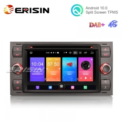 Erisin ES2766F 7" Android 10.0 Auto Radio DVD WiFi 4G CarPlay+ DAB+ GPS for Ford Fusion Focus