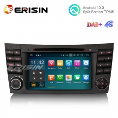 Erisin ES5180E 7" Android 10.0 Car GPS Sat 4G DAB+ DVD Player for Benz E Class W211 CLS Class W219