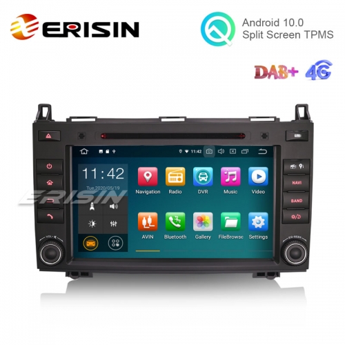Erisin ES5121B 8" Android 10.0 Car DVD GPS 4G DAB+ Support CarPlay for Benz B200 Sprinter Viano Vito