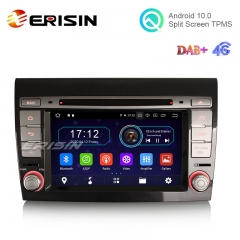 Erisin ES5971F 7" Fiat Bravo Android 10.0 Autoradio GPS DAB+ WiFi OBD2 TPMS 4G DTV CD Bluetooth CarPlay+