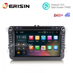 Erisin ES5115VO 8" Android 10.0 VW Car DVD Player GPS 4G DAB+ CarPlay+ TPMS OBD Wifi